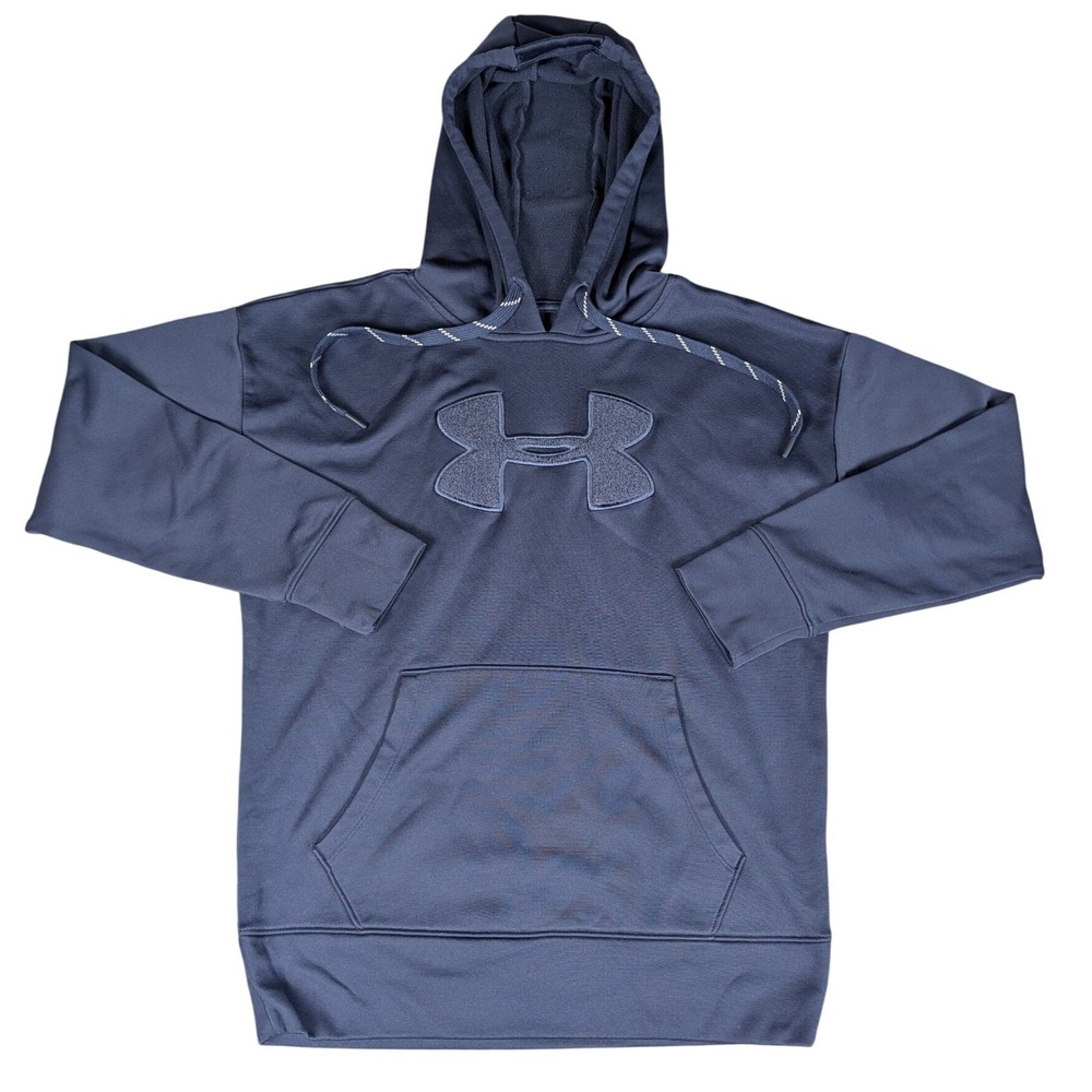 Under Armour Hoodie Women XS Navy Blue ColdGear Loose Fit Excellent